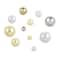 6 Pack: White, Cream & Gold Pearl Plastic Mix Craft Beads by Bead Landing®